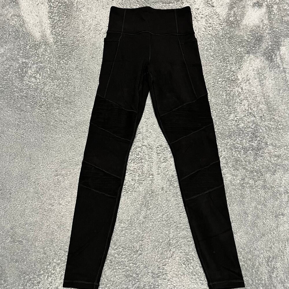 Athleta Leggings Womens XS Inclination Moto Tight In Powervita Black  #490560